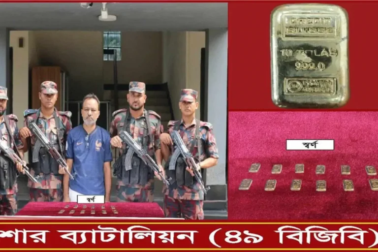 জুতার সোলে দুই কোটি টাকার স্বর্ণ, নেওয়া হচ্ছিল ভারত সীমান্তের দিকে