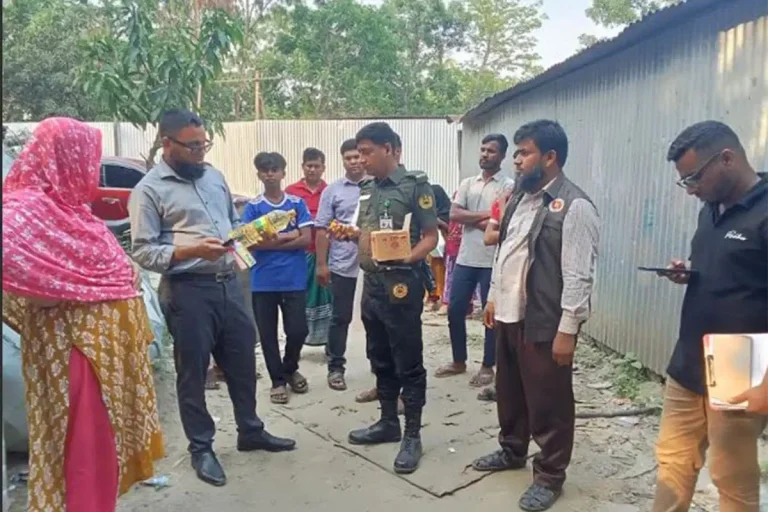 বাঞ্ছারামপুরে নকল ও অবৈধ পণ্যের বিরুদ্ধে অভিযান, জরিমানা