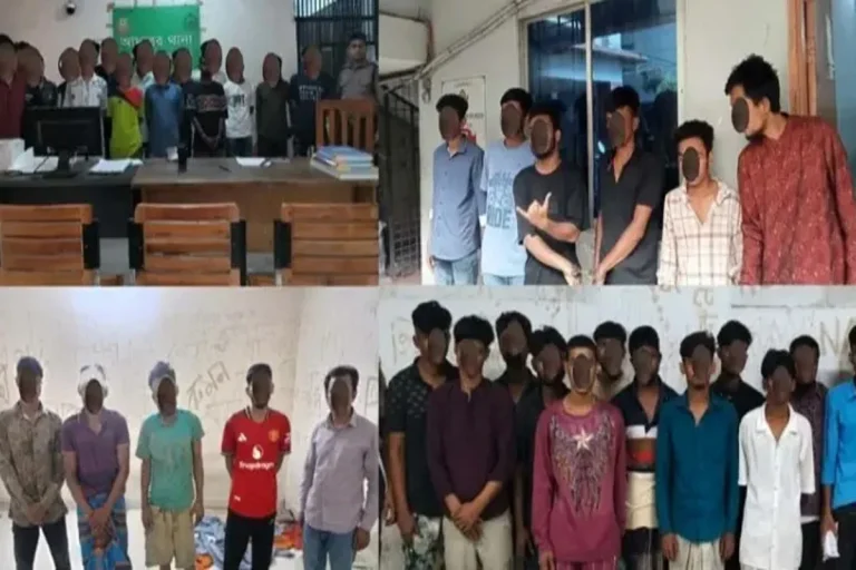 তেজগাঁও এলাকায় অভিযানে গ্রেফতার ৬৫