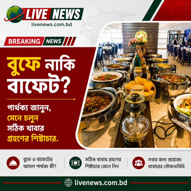 বুফে নাকি বাফেট? পার্থক্য জানুন, মেনে চলুন সঠিক খাবার গ্রহণের শিষ্টাচার